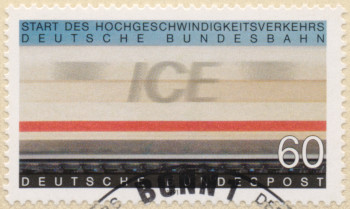 Start des Hochgeschwindigkeitsverkehrs der Deutschen Bundesbahn - Bund MiNrm. 1530