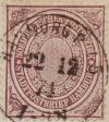 Hamburger Stadtpostmarke NDP MiNrm. 24 - Ortsbrief mit spter Verwendung