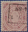 Hamburger Stadtpostmarke NDP MiNrm. 24 - Rechteckstempel P.V. 1