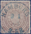 Hamburger Stadtpostmarke NDP MiNrm. 12 - Preussen K1 Hamburg Typ 2 1866