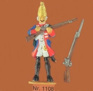 Nürnberger Meisterzinn Gießform Grenadier Offizier 1328 