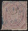 Hamburger Stadtpostmarke NDP MiNrm. 12 - Einzelmarke mit Ersttagstempel