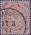 Hamburger Stadtpostmarke NDP 24 - Aptierter DR K1 Briefpostamt 1874.