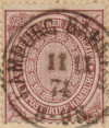 Hamburger Stadtpostmarke NDP 24 - Preussen K1 Bahnhof 1867