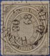 Hamburger Stadtpostmarke NDP 12 - NDP K1 Hamburg II A