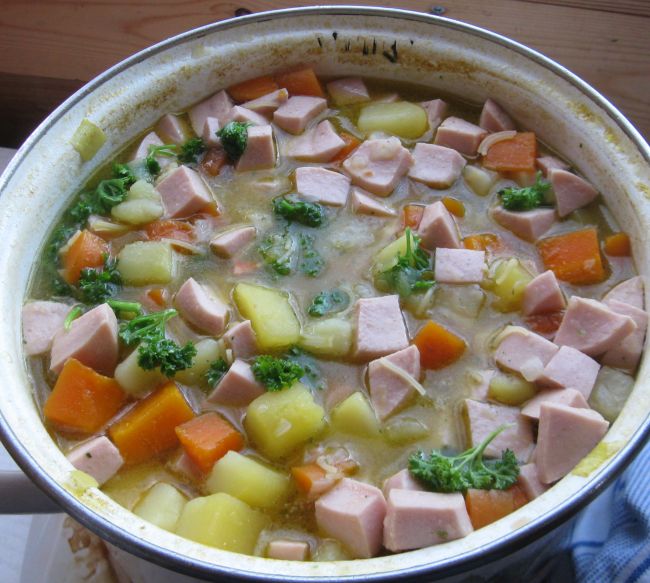 Suppe so gut wie fertig.